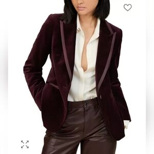 Reiss Elia Cotten Velveteen Blazer 4 $490